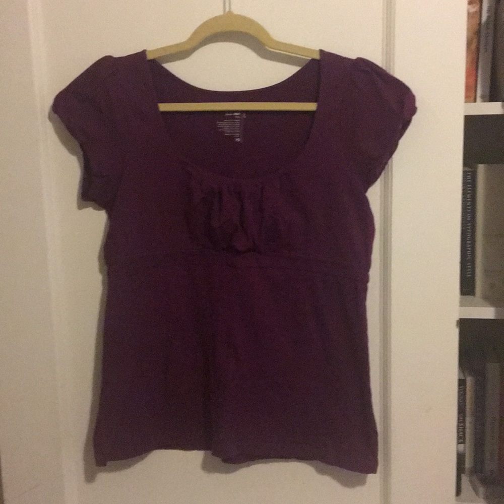 Cute purple top, size large tall